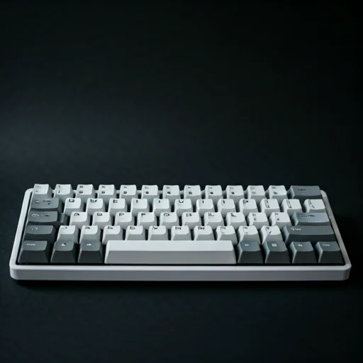 Mechanical keyboard close-up