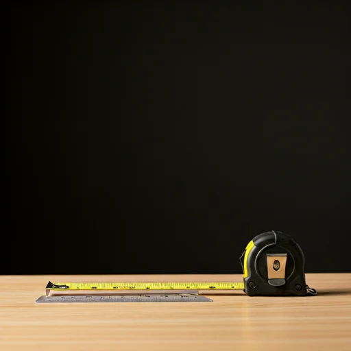 Ruler and measuring tape on a clean desk
