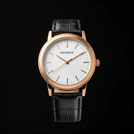 Close up of a modern analog watch