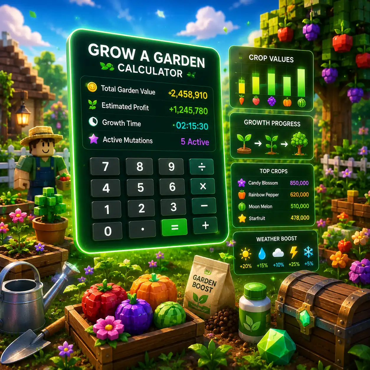 Grow a Garden Calculator