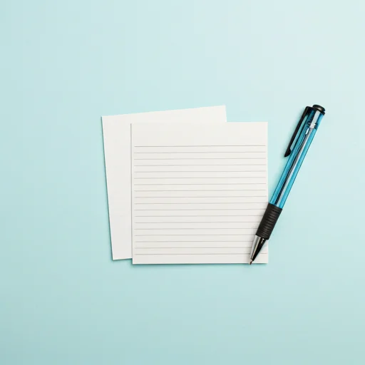 Paper notes and pen for simple note capturing
