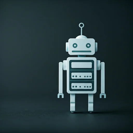 Small stylized robot icon next to a server configuration file