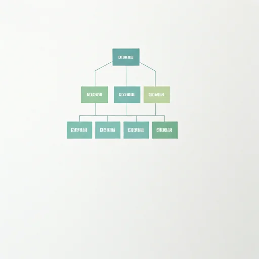 Hierarchical tree diagram showing website structure and page levels